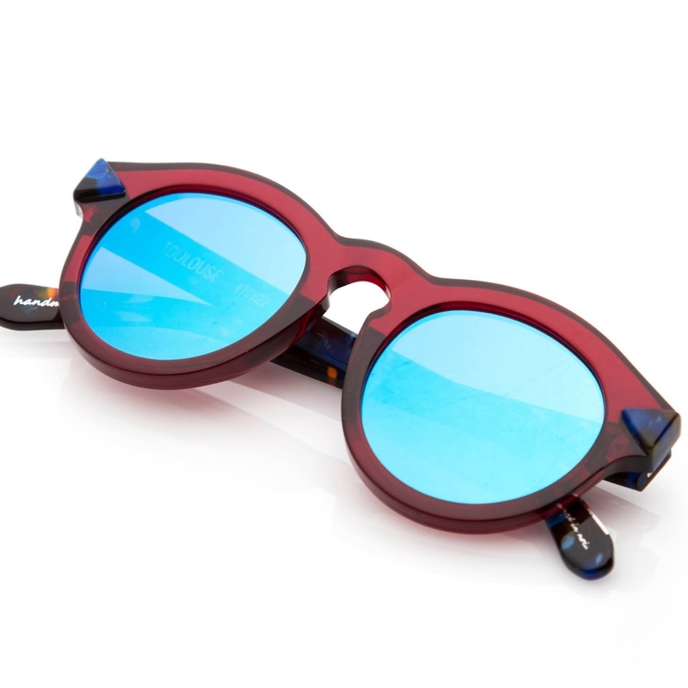 Krewe du Optic Sunglasses Red and Blue